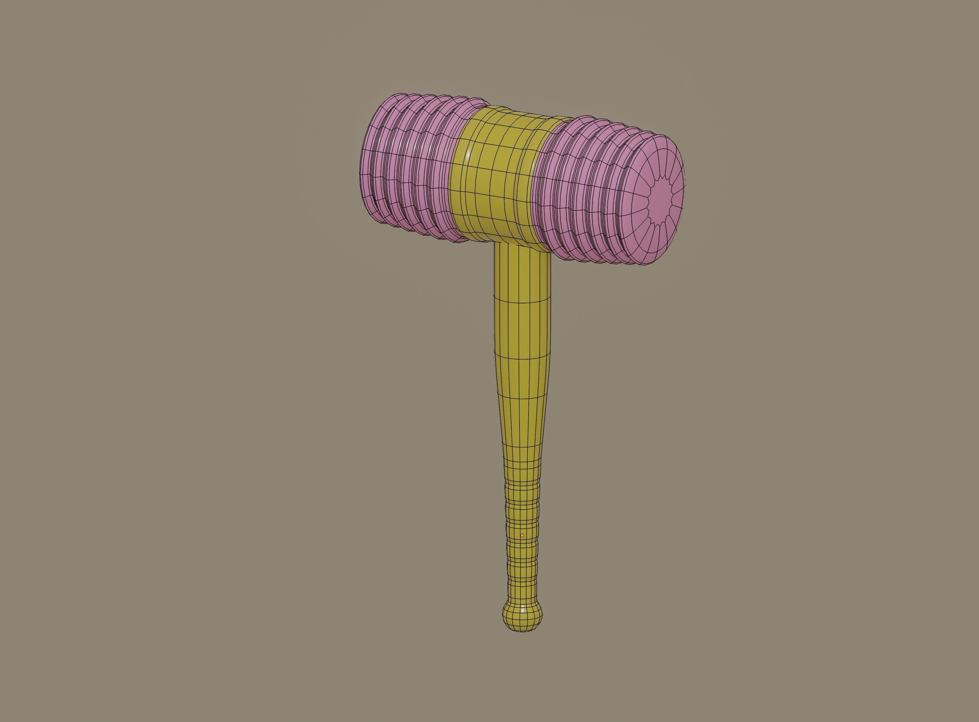 Toy Hammer 3D model_11