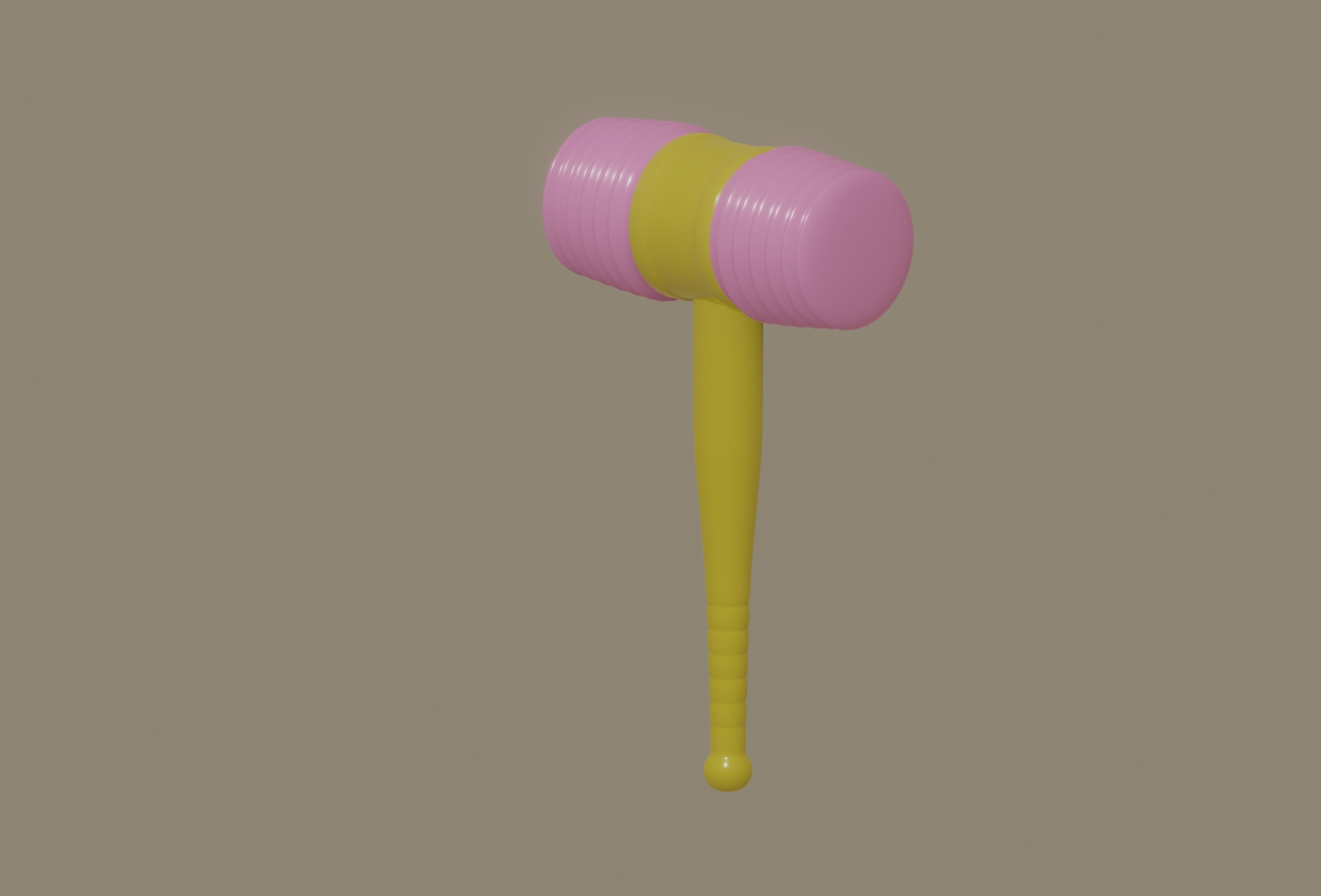 Toy Hammer 3D model_2