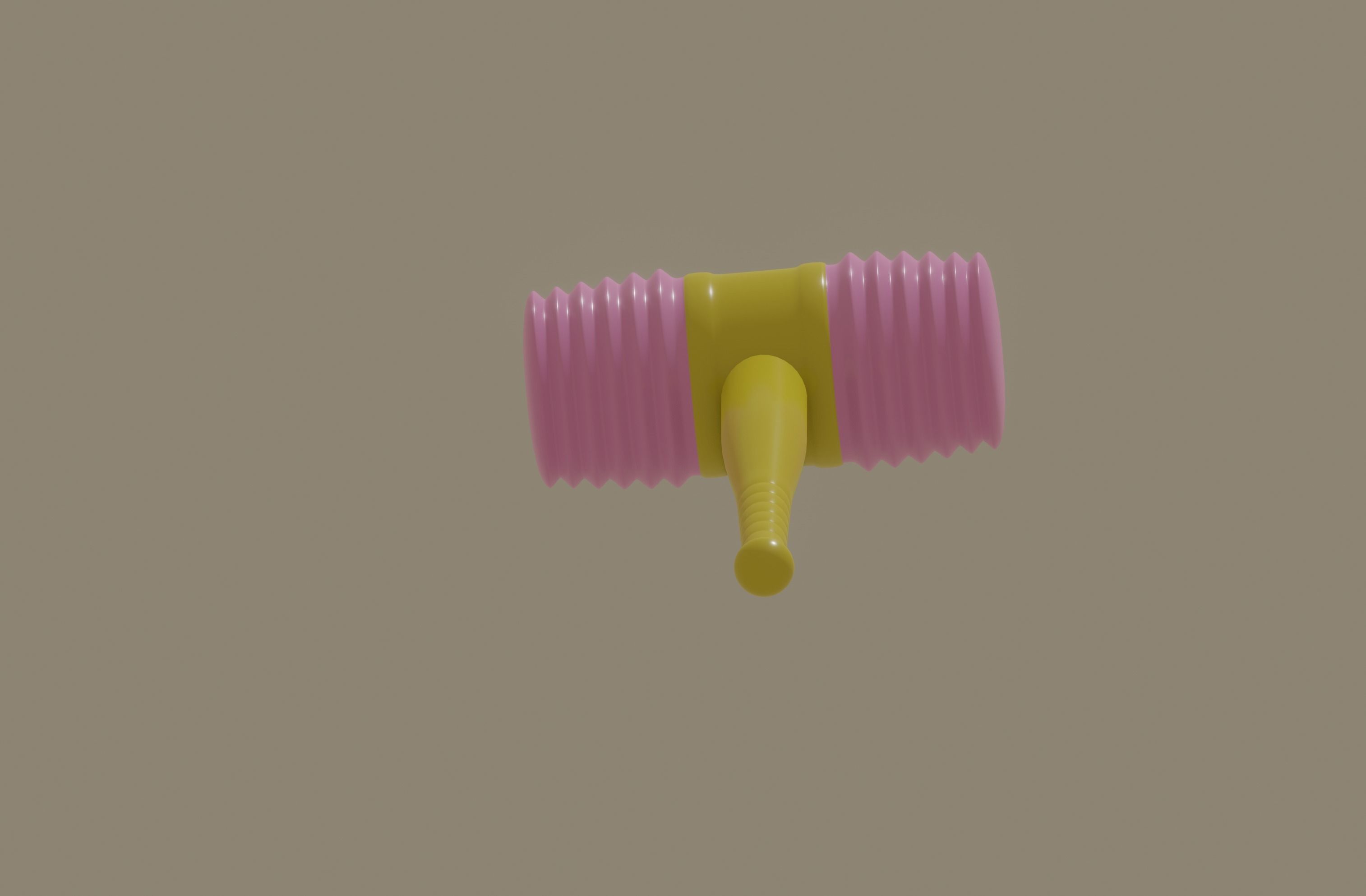 Toy Hammer 3D model_7