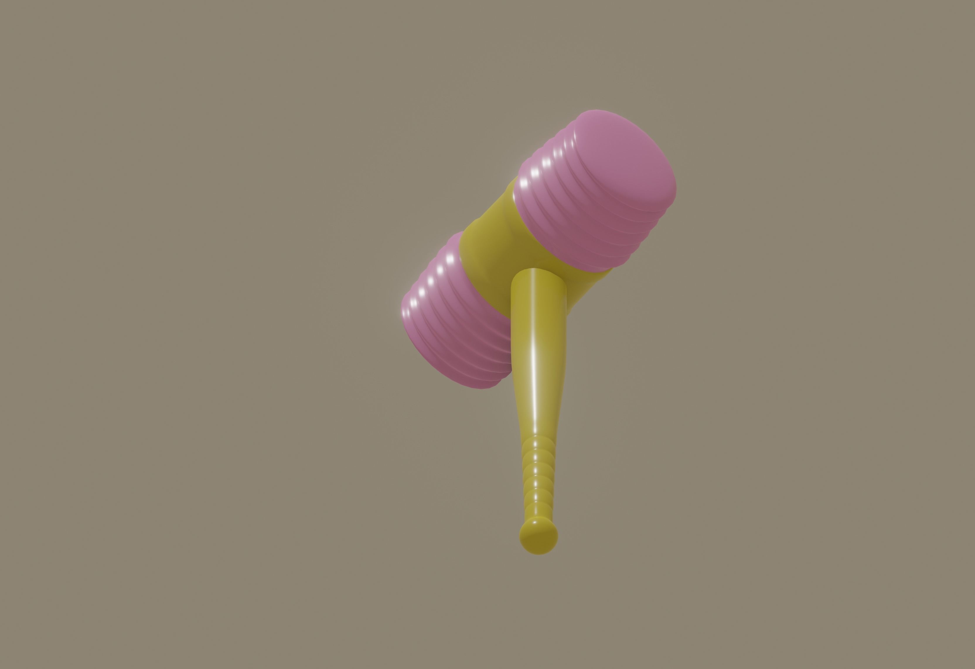Toy Hammer 3D model_5