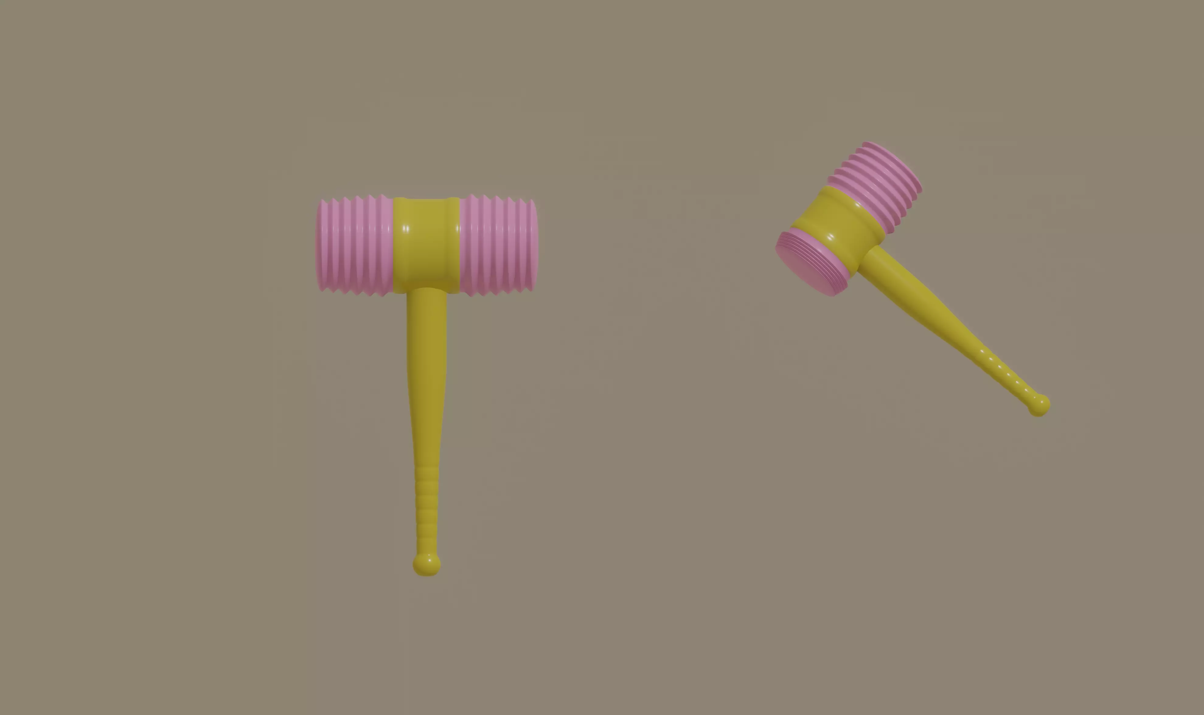 Toy Hammer 3D model_0