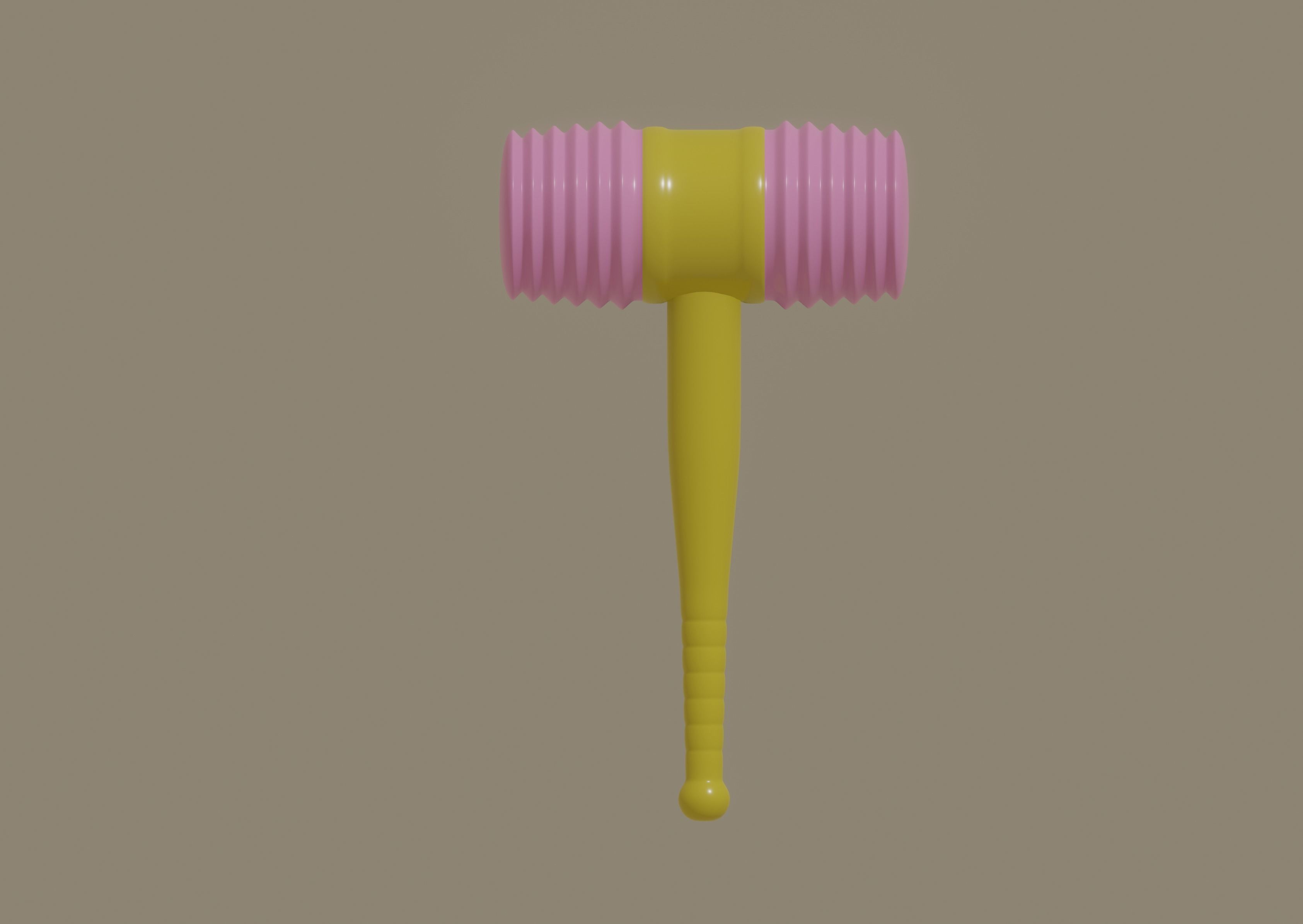 Toy Hammer 3D model_1