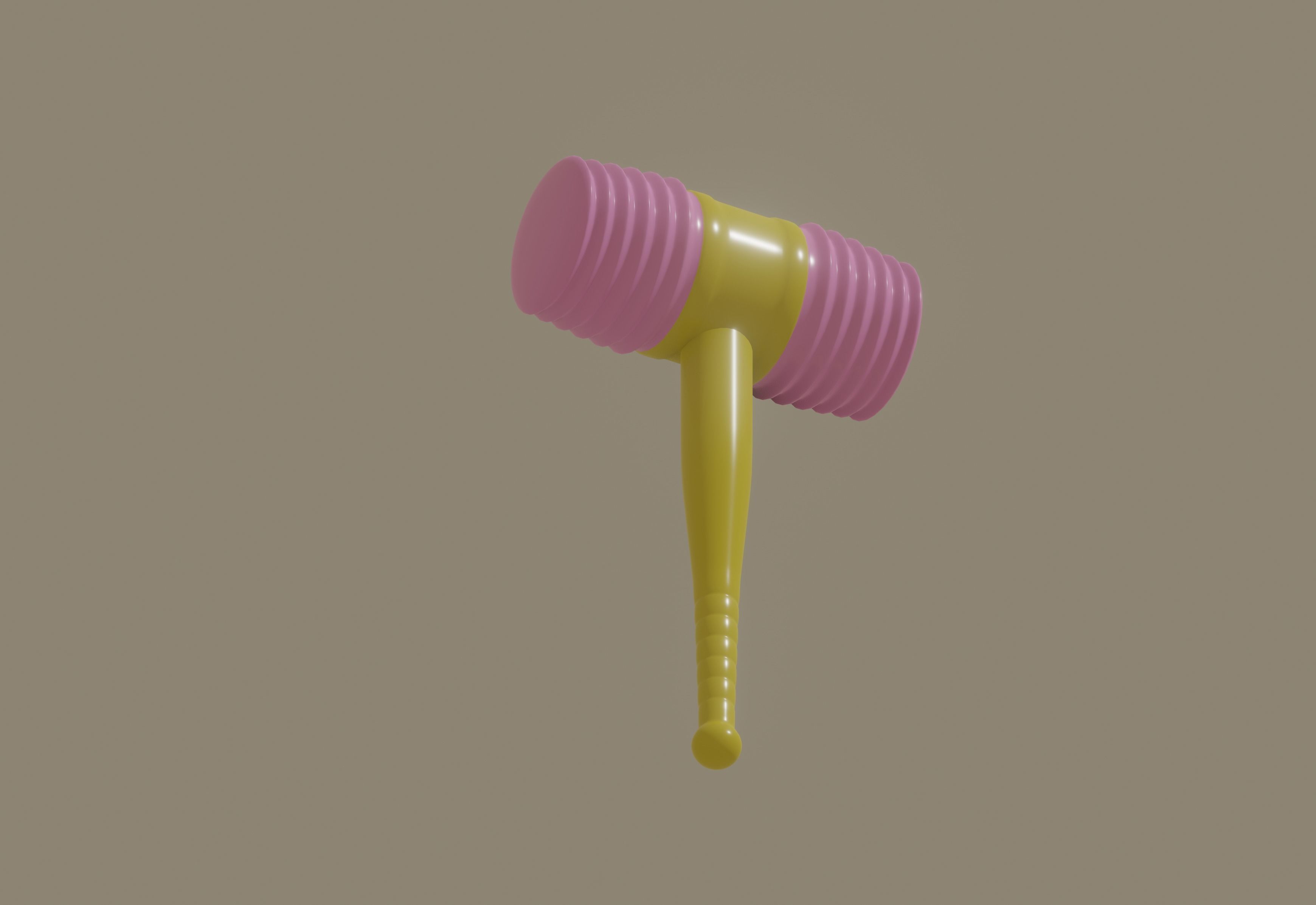 Toy Hammer 3D model_4