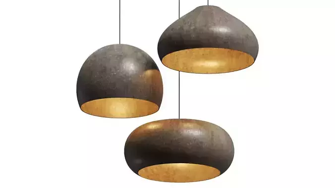Aldo Bernardi Materia Pendant Lamps 3D model