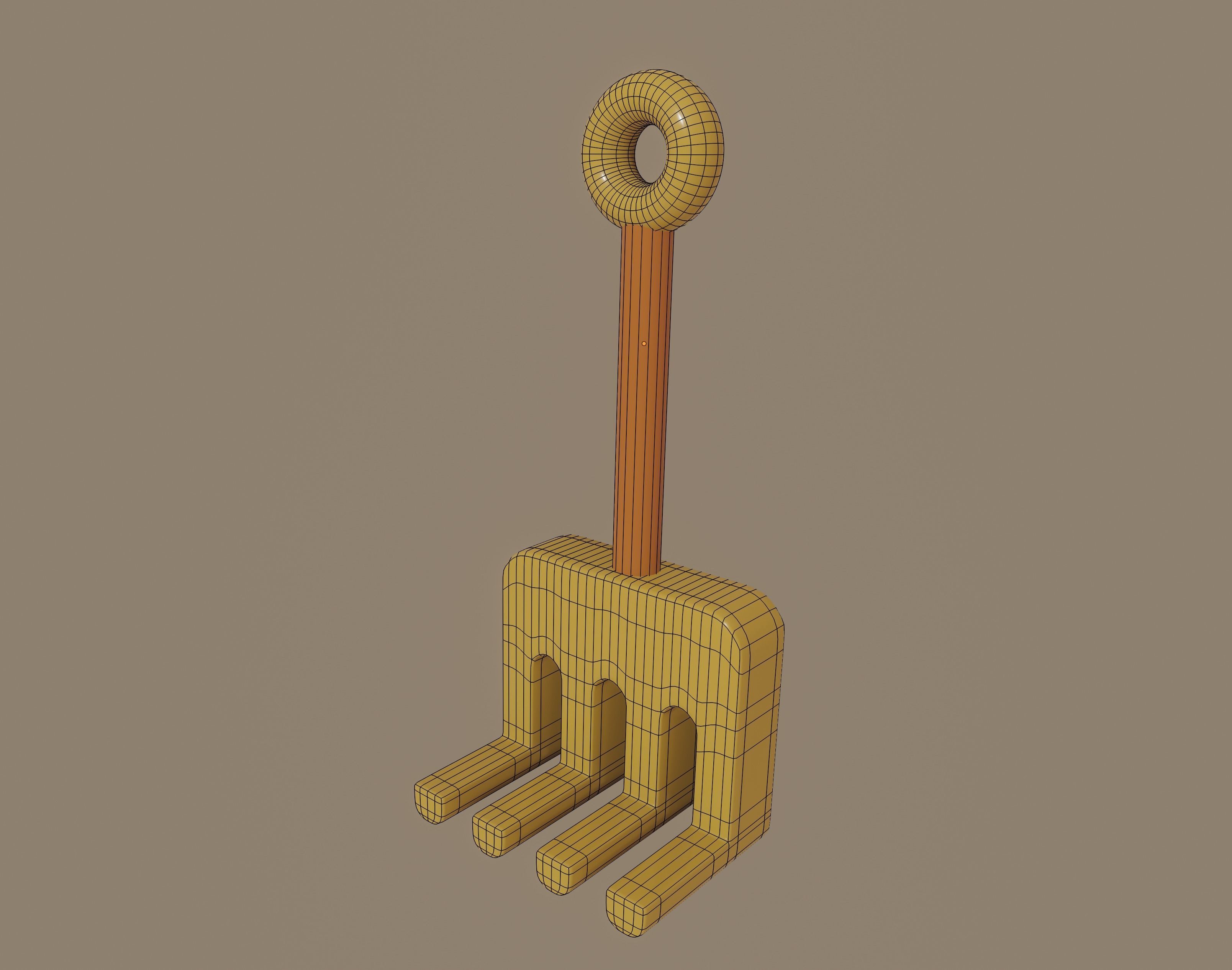 Toy Rake 3D model_13