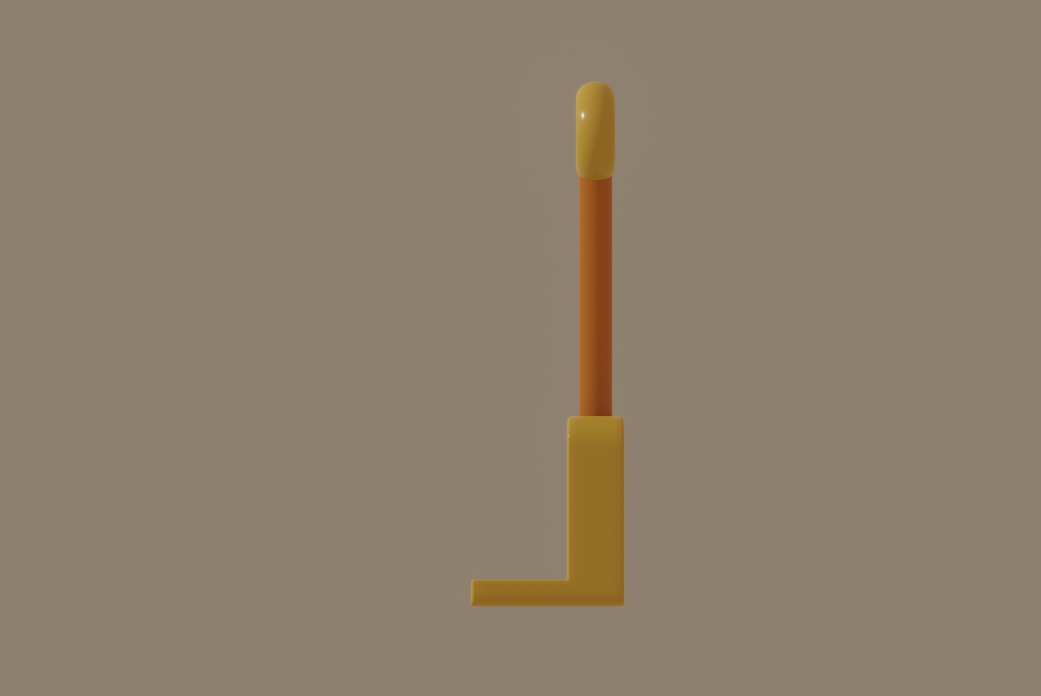 Toy Rake 3D model_3