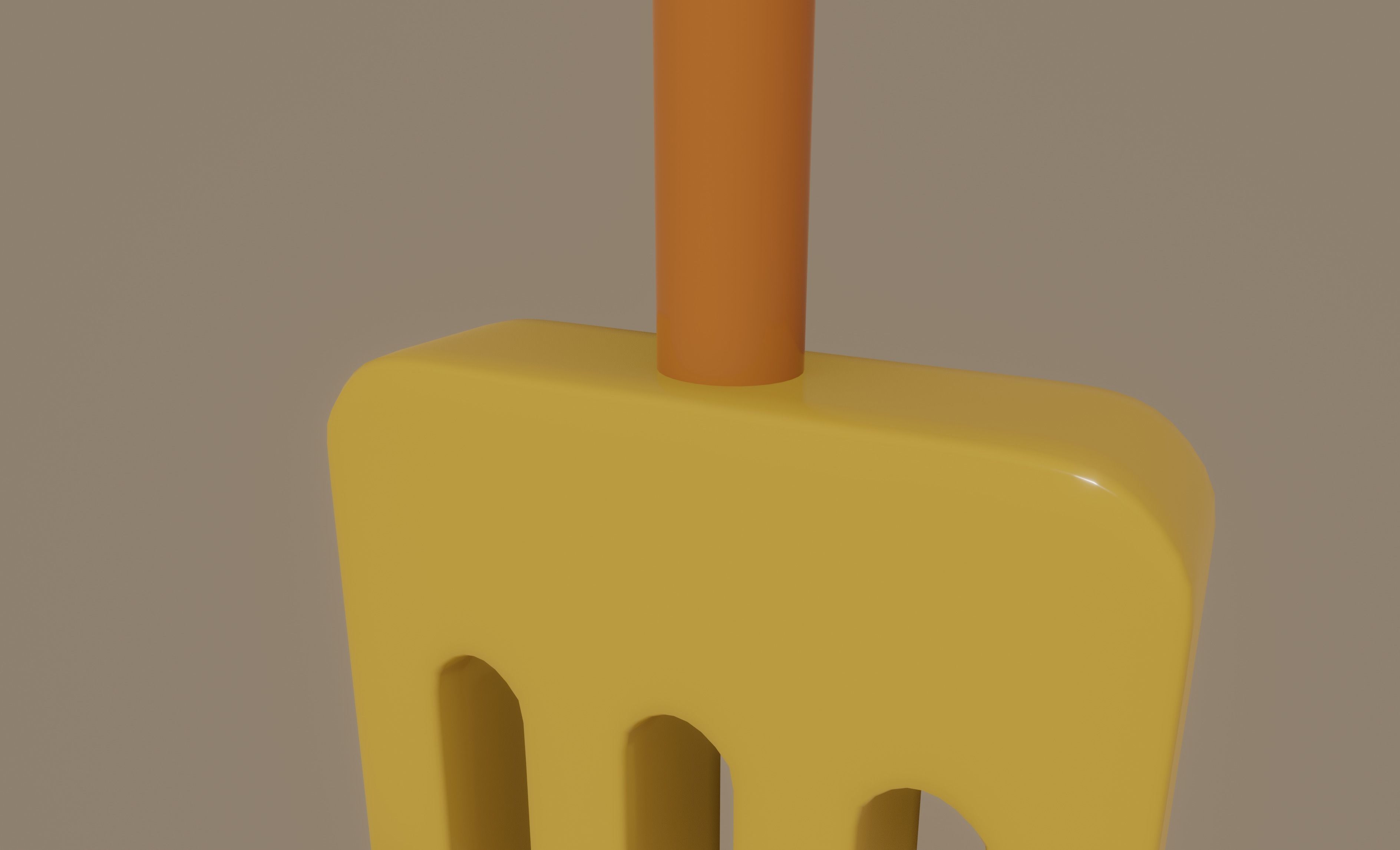 Toy Rake 3D model_11