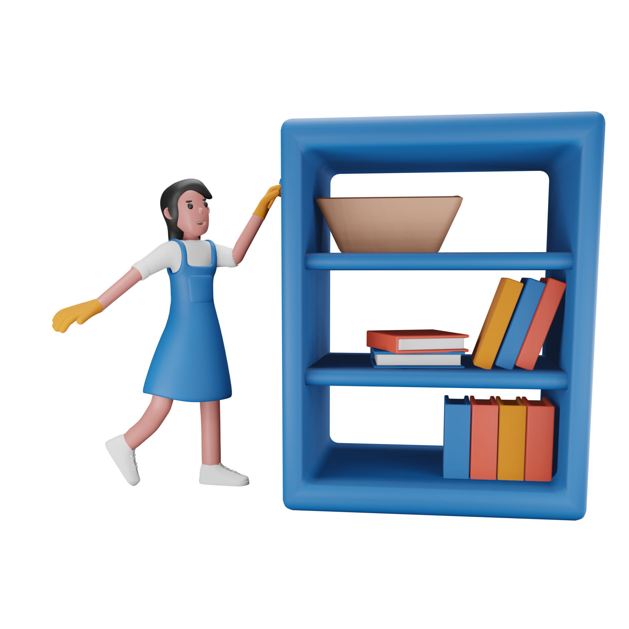 Cleaning Service Icon Pack 3D Model Low-poly 3D model_16