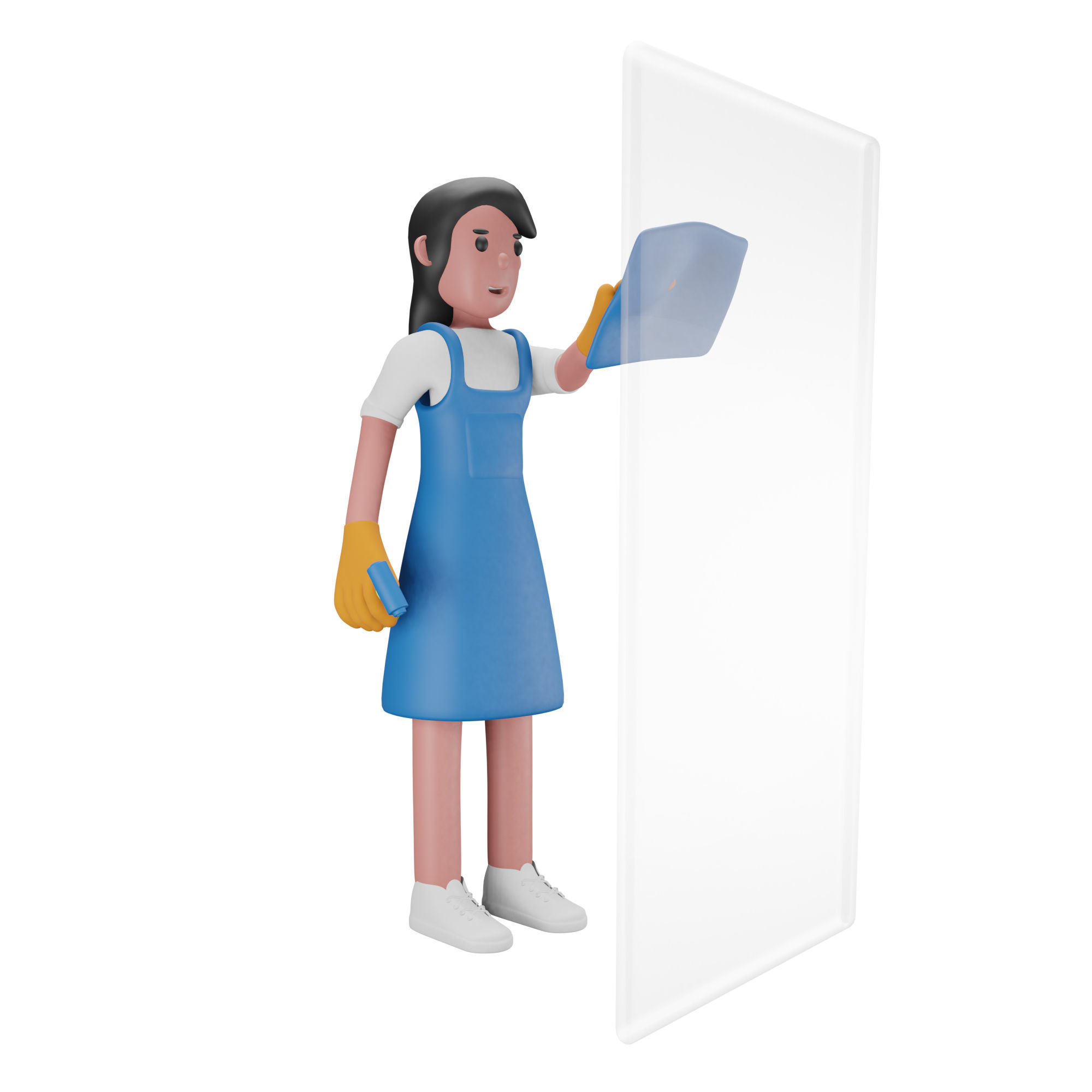 Cleaning Service Icon Pack 3D Model Low-poly 3D model_13