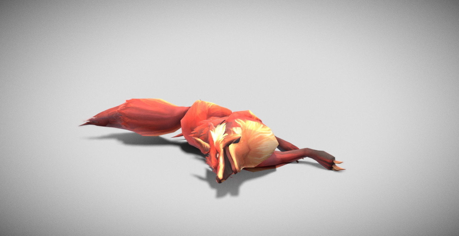 Dungeon Fantasy Monster - Fox Low-poly 3D model_16