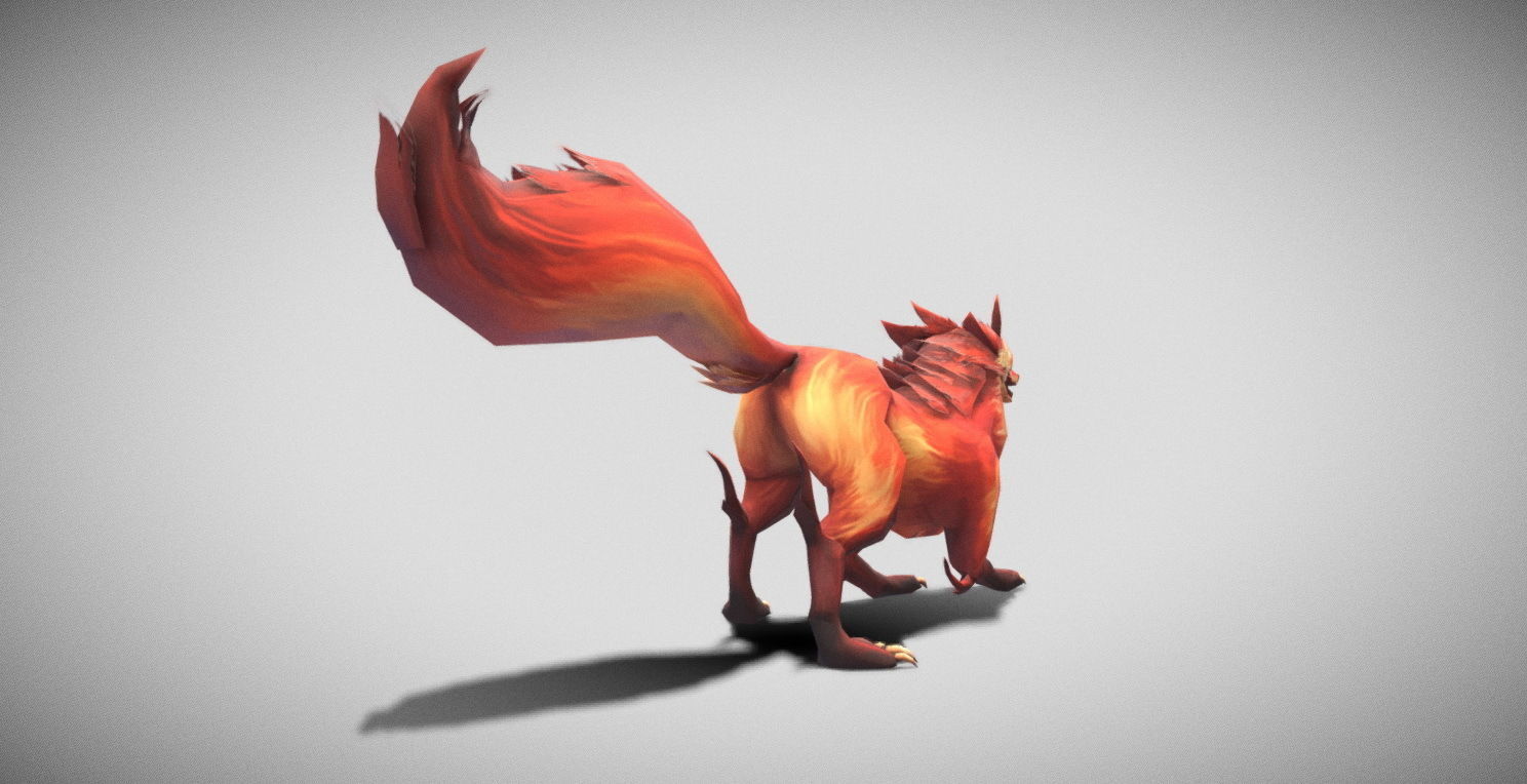 Dungeon Fantasy Monster - Fox Low-poly 3D model_5