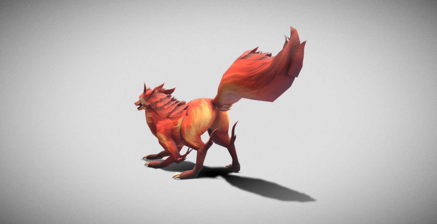 Dungeon Fantasy Monster - Fox Low-poly 3D model_6