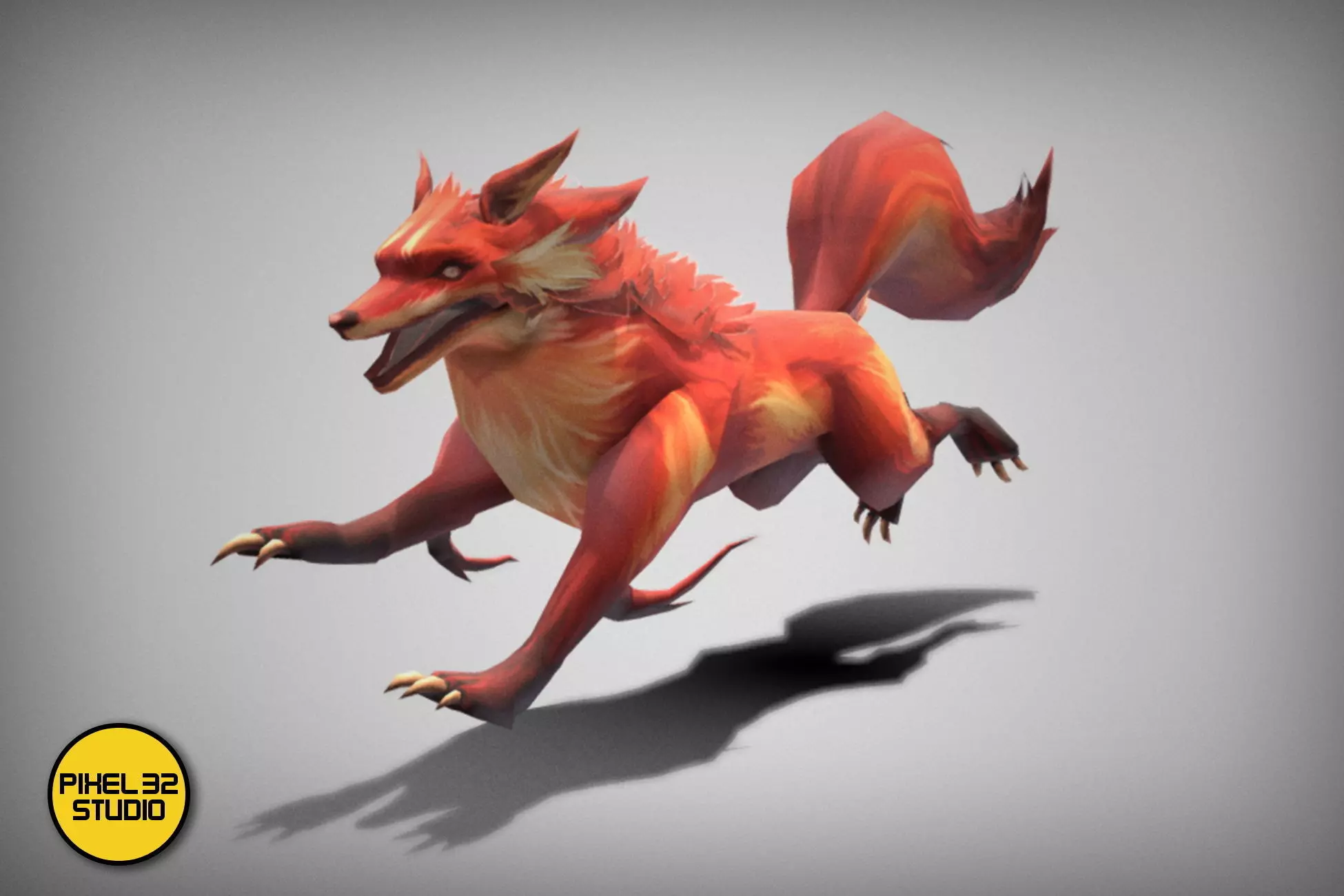 Dungeon Fantasy Monster - Fox Low-poly 3D model_0