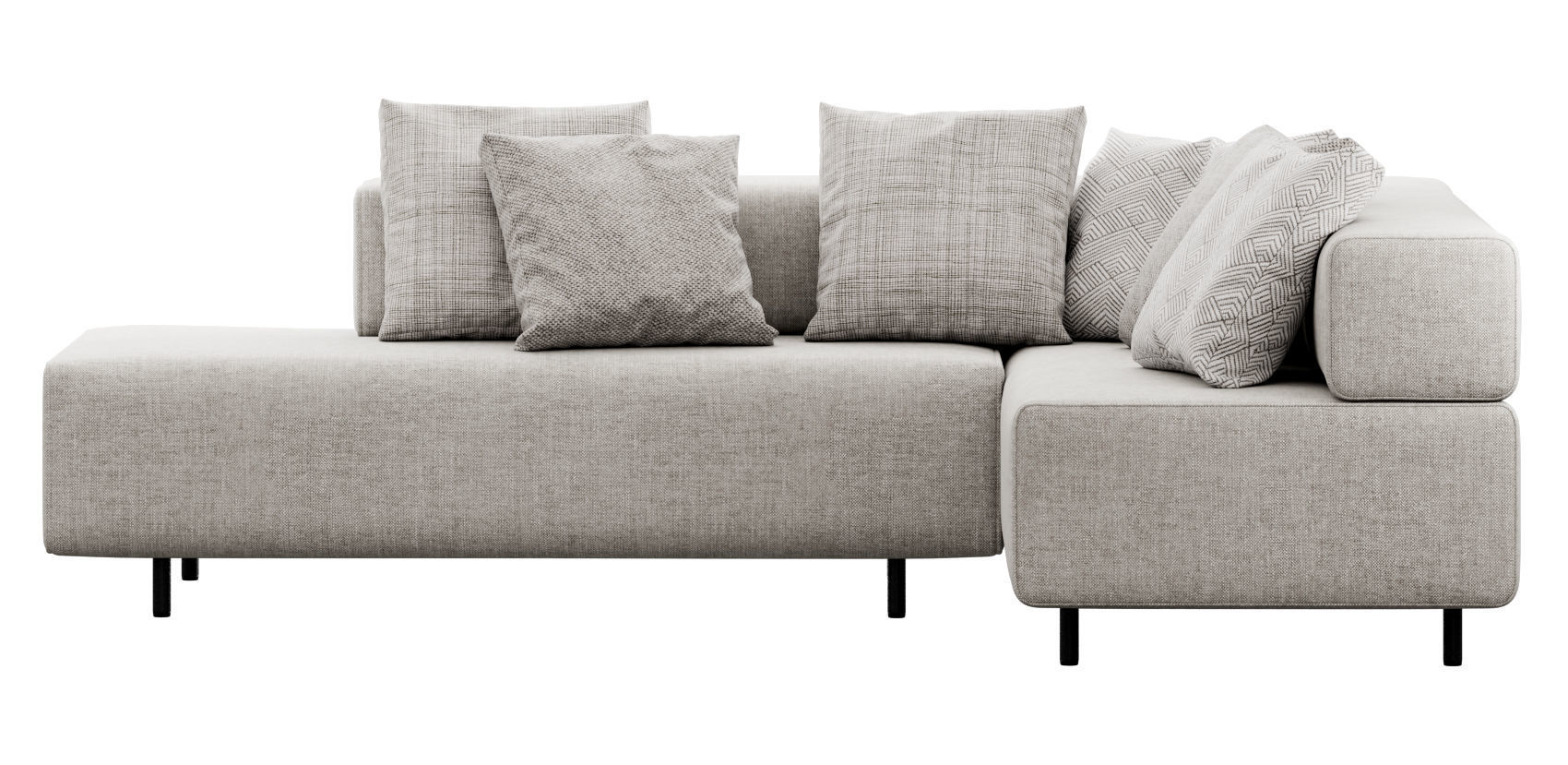 Block Party Corner Sofa by Poppin 3D model_8