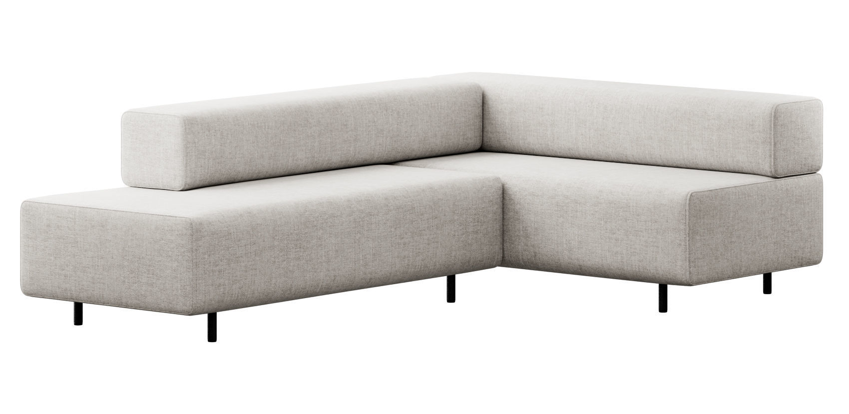 Block Party Corner Sofa by Poppin 3D model_9