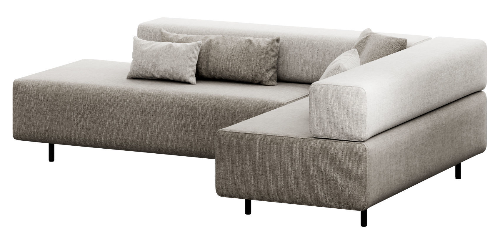 Block Party Corner Sofa by Poppin 3D model_16