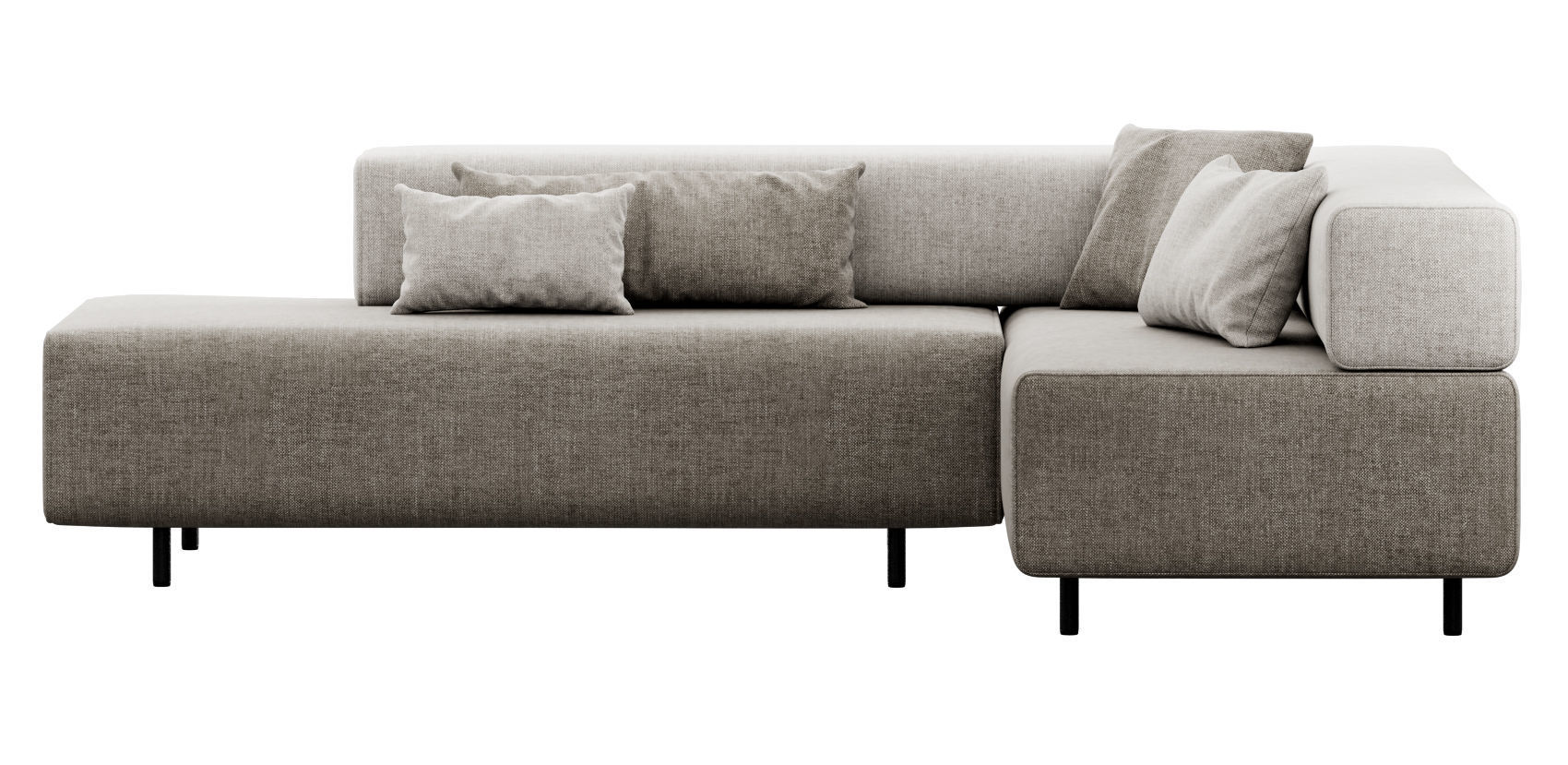 Block Party Corner Sofa by Poppin 3D model_15