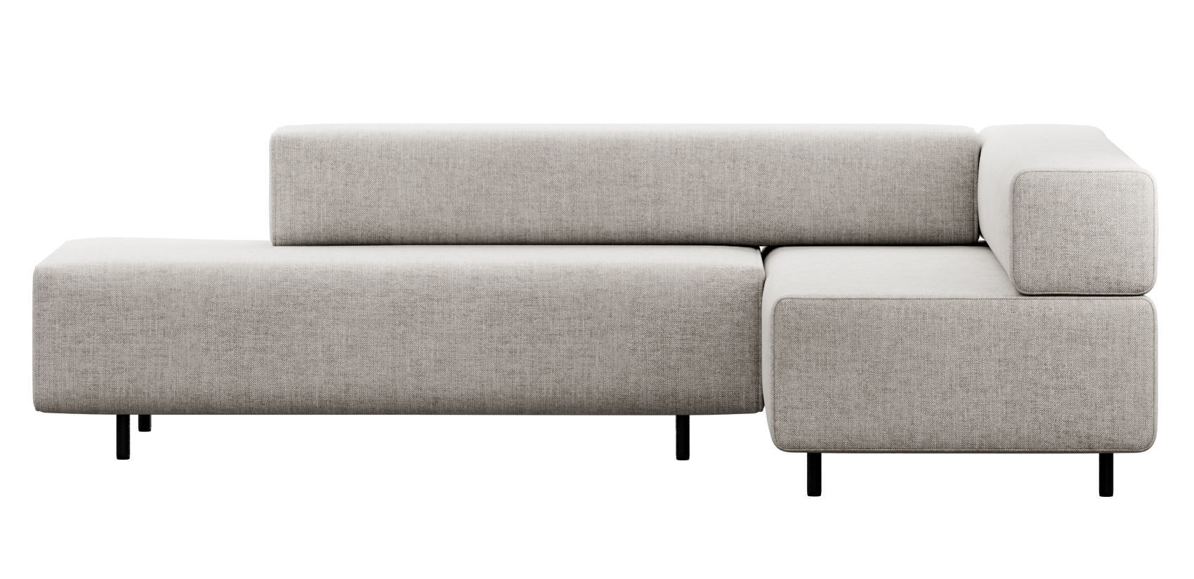 Block Party Corner Sofa by Poppin 3D model_18