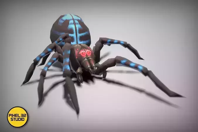 Dungeon Fantasy Monster - Blue Web Spider