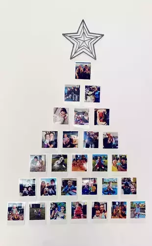   wall christmas star 3D print model