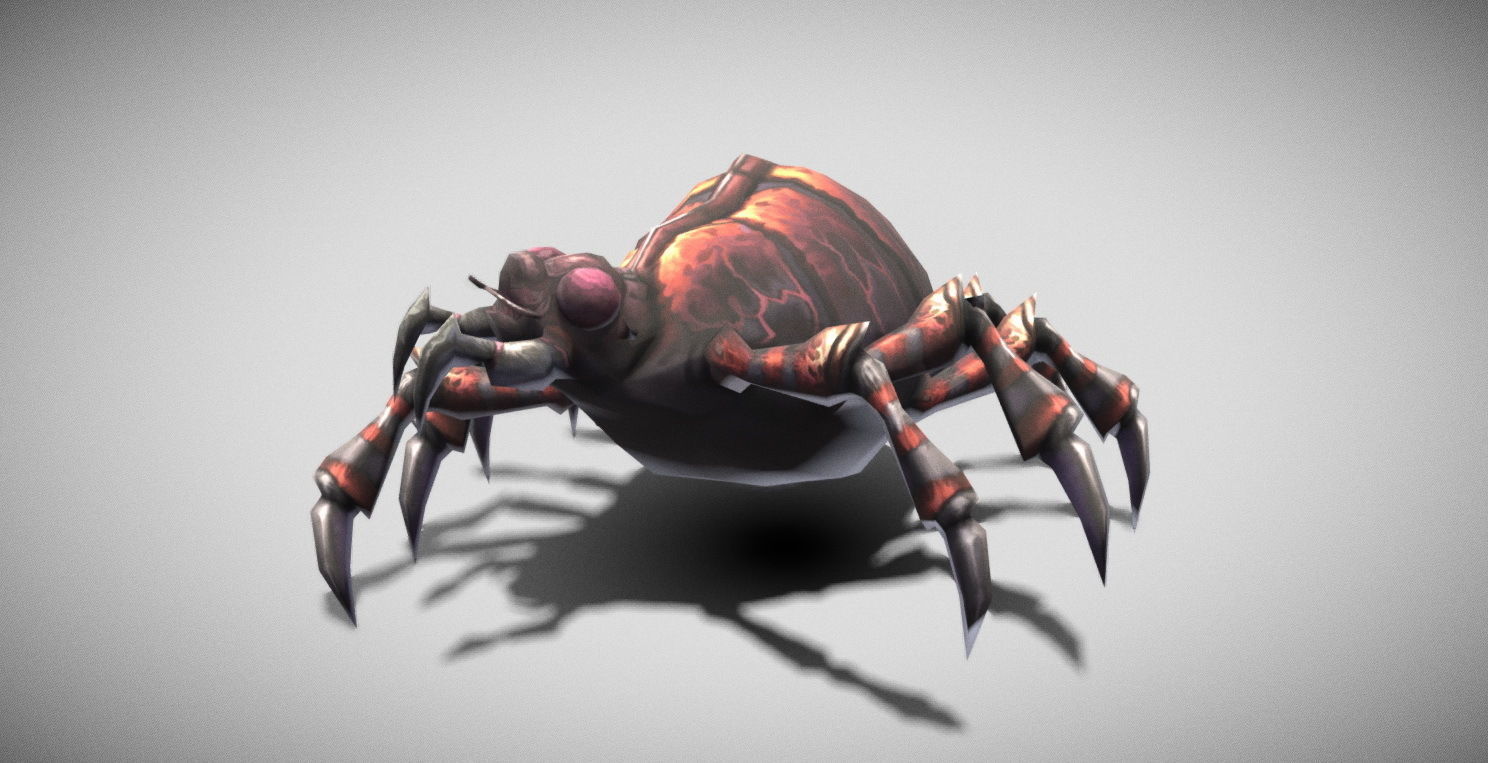 Dungeon Fantasy Monster - Mites Low-poly 3D model_17