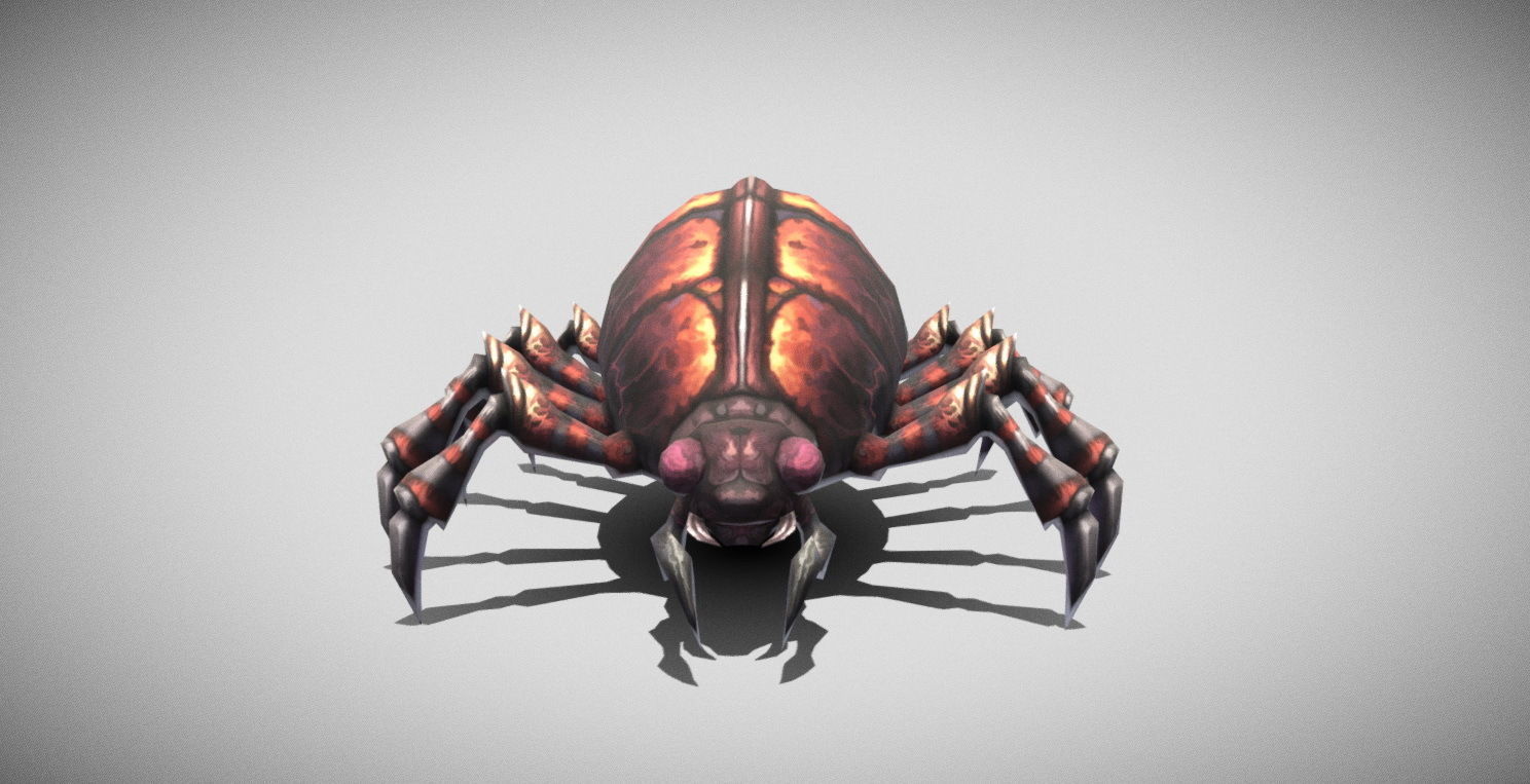Dungeon Fantasy Monster - Mites Low-poly 3D model_4