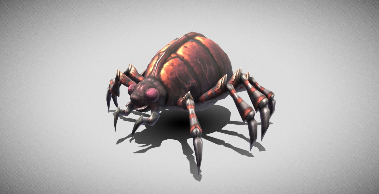 Dungeon Fantasy Monster - Mites Low-poly 3D model_12