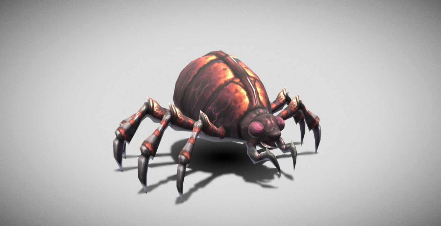 Dungeon Fantasy Monster - Mites Low-poly 3D model_6