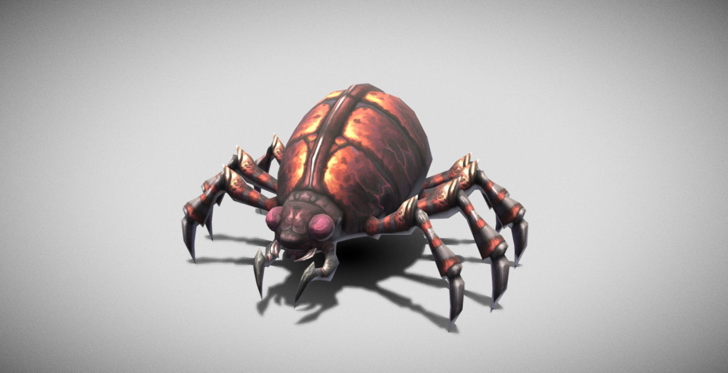 Dungeon Fantasy Monster - Mites Low-poly 3D model_2