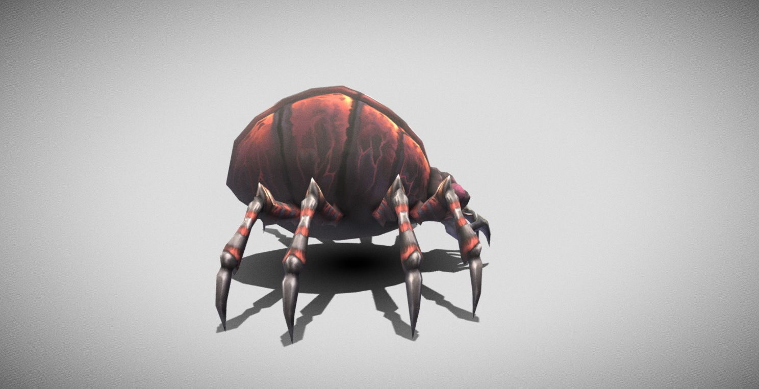 Dungeon Fantasy Monster - Mites Low-poly 3D model_8