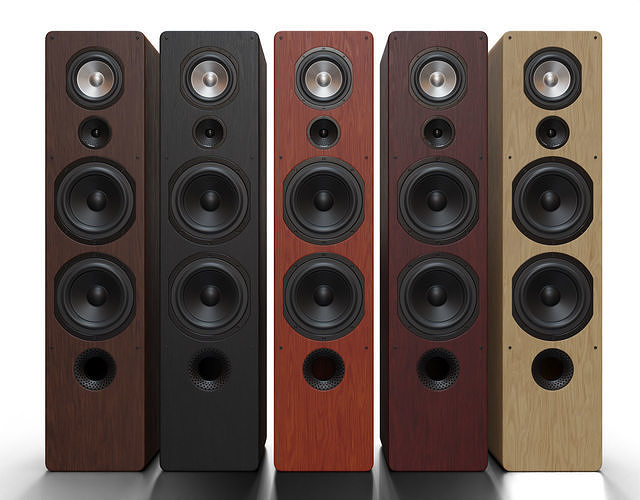 Taga Front Speaker 5 Colors 3D model