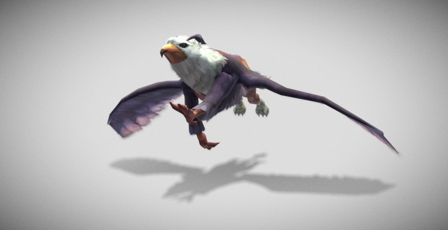 Dungeon Fantasy Monster - Eagle Warrior Low-poly 3D model_17