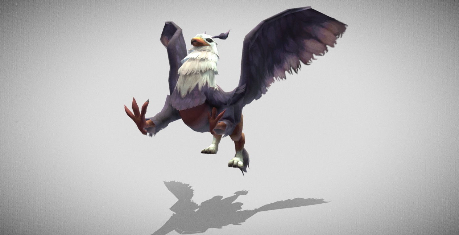 Dungeon Fantasy Monster - Eagle Warrior Low-poly 3D model_15