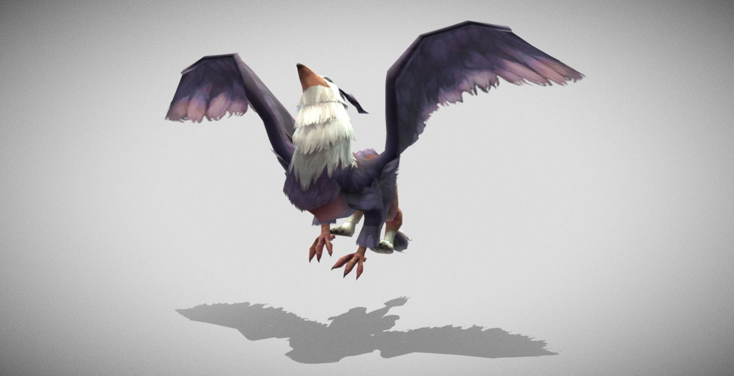 Dungeon Fantasy Monster - Eagle Warrior Low-poly 3D model_19