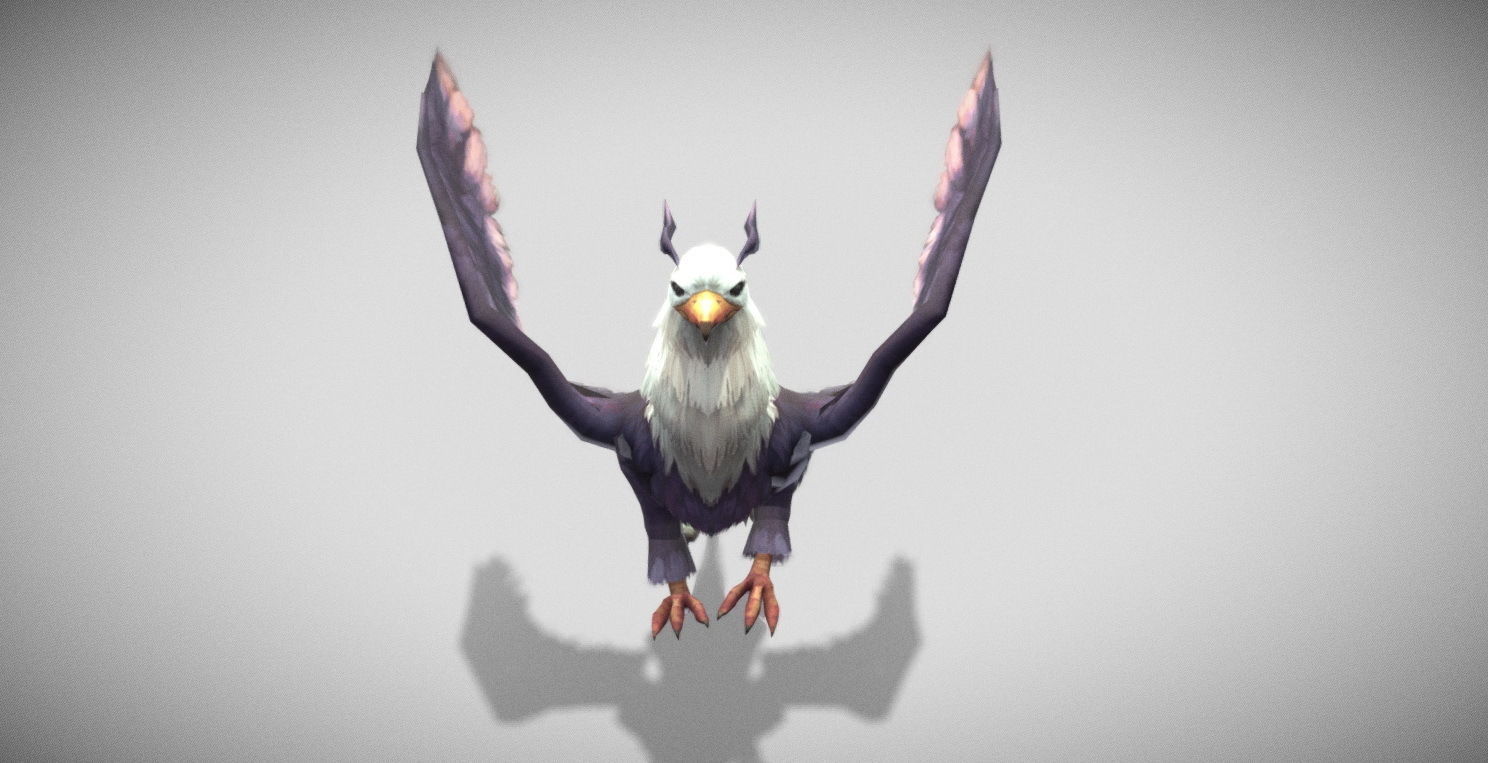 Dungeon Fantasy Monster - Eagle Warrior Low-poly 3D model_5