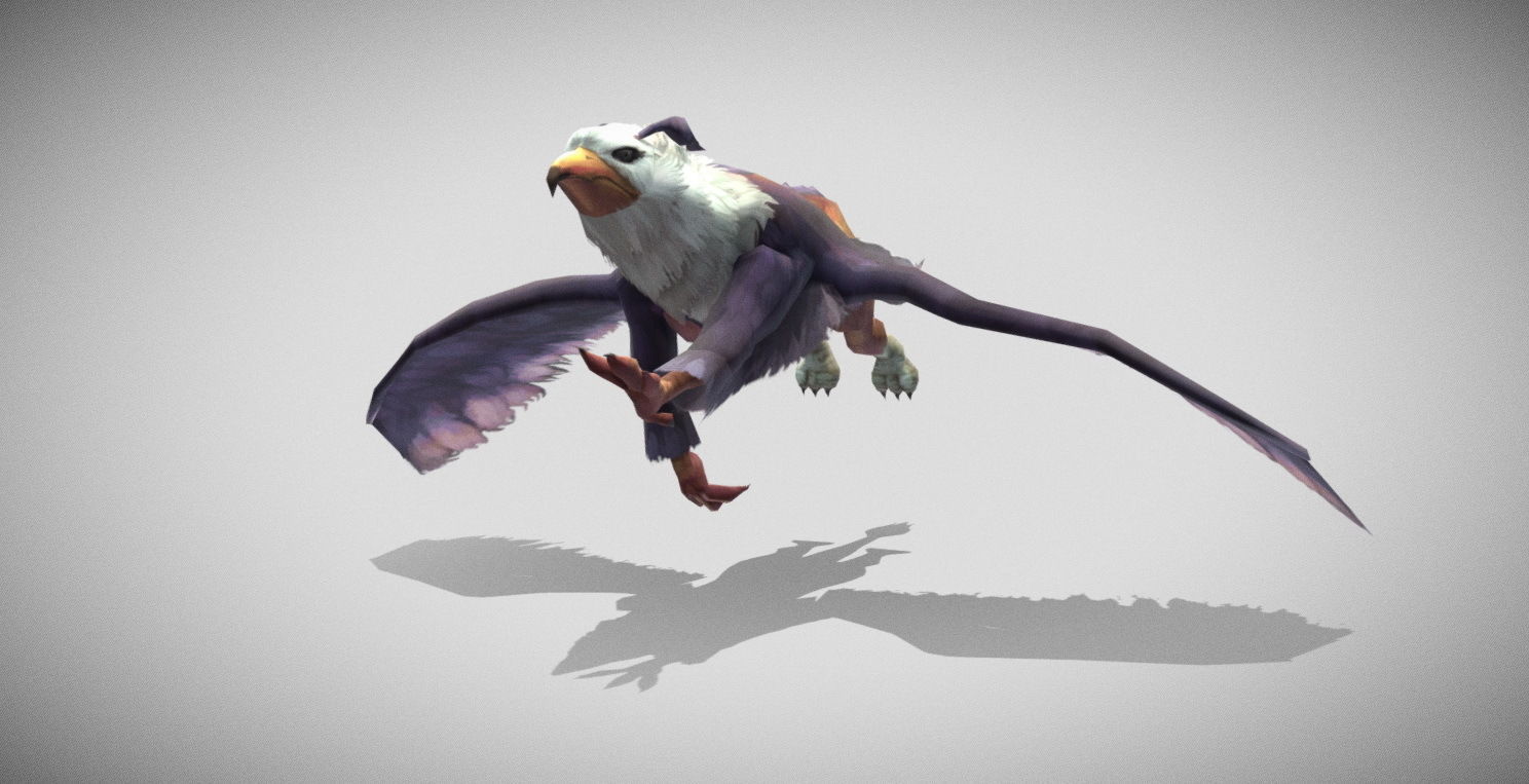 Dungeon Fantasy Monster - Eagle Warrior Low-poly 3D model_16