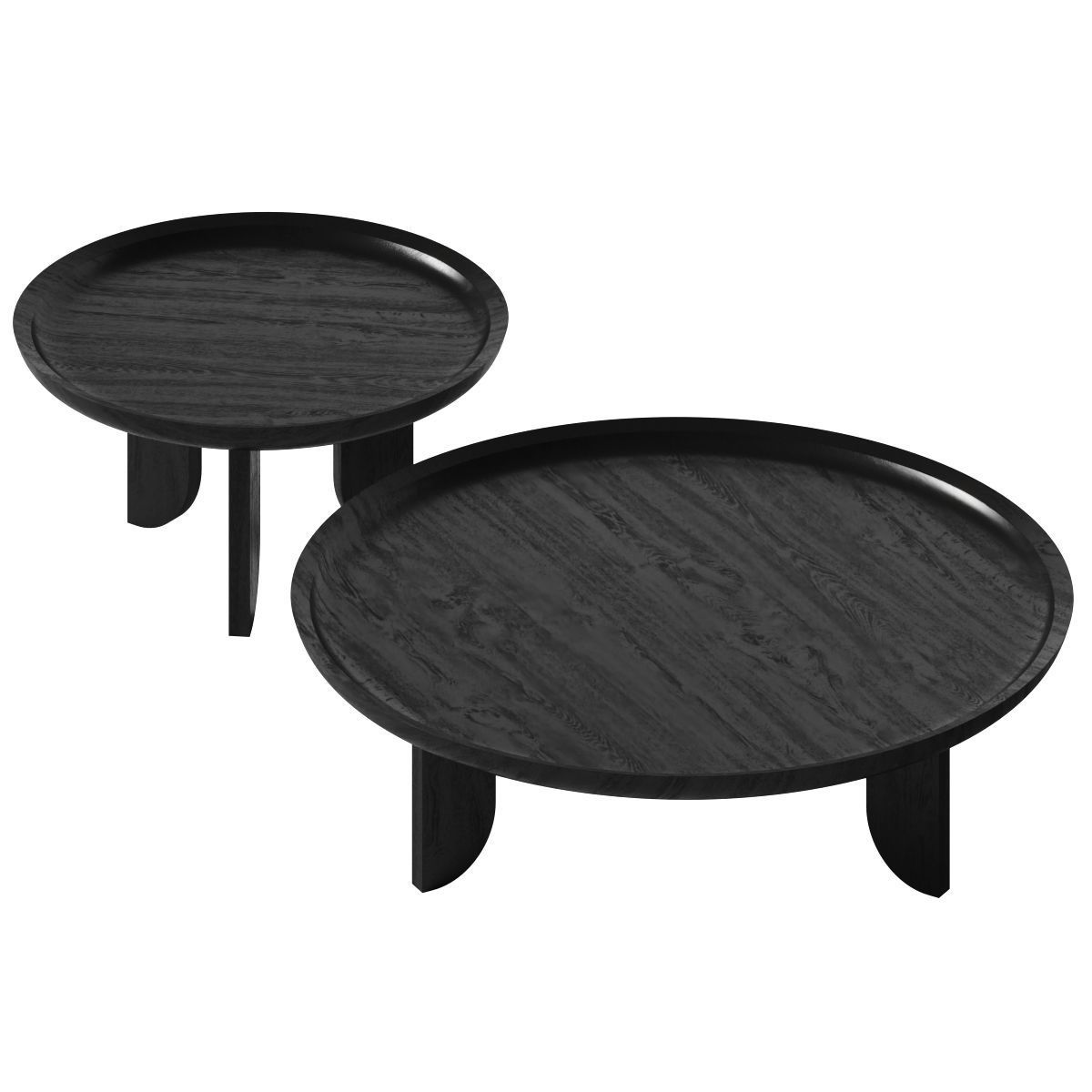 Dish Coffee Table - Grain 3D model_1