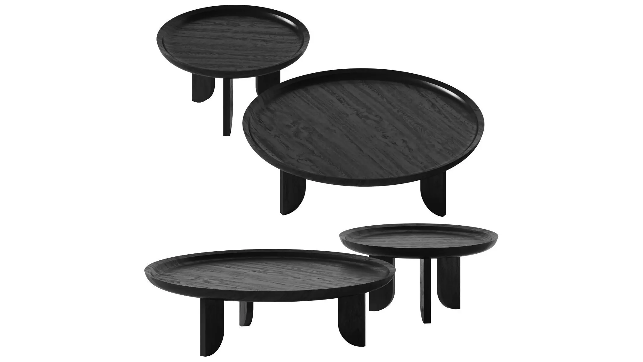 Dish Coffee Table - Grain 3D model_0