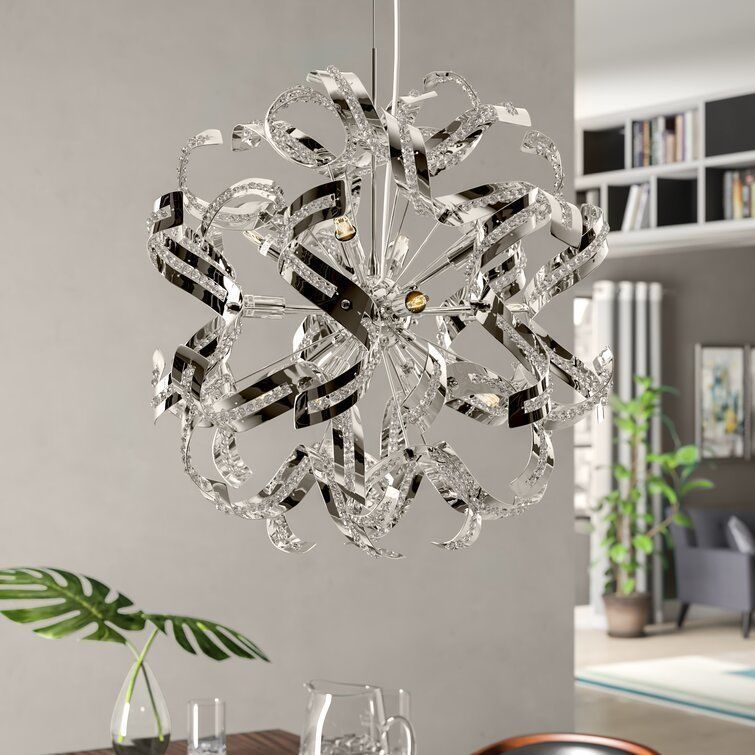 Fritz Light Sputnik Sphere Chandelier 3D model_1