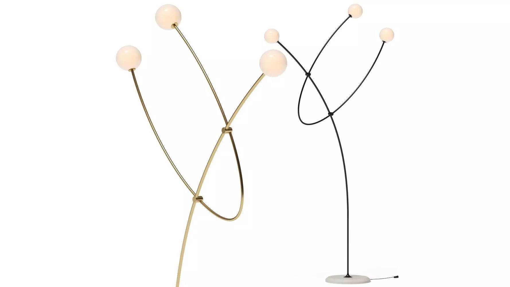 Roche Bobois Planetarium Floor Lamp 3D model_0