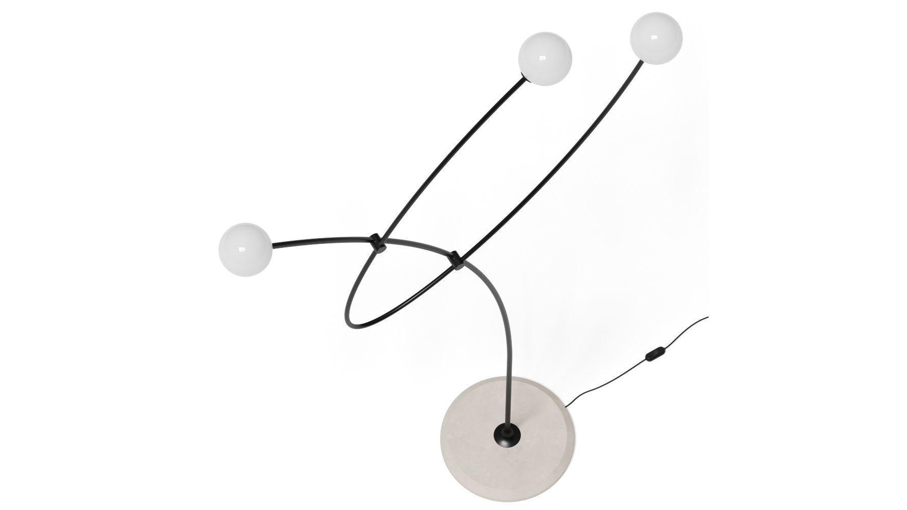 Roche Bobois Planetarium Floor Lamp 3D model_1