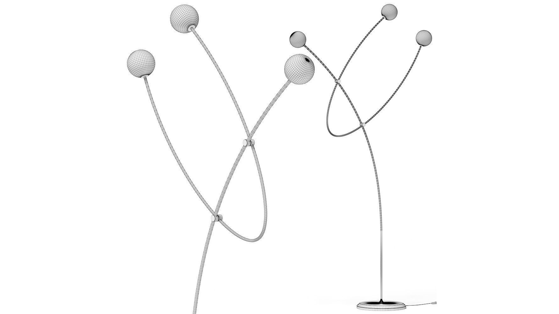 Roche Bobois Planetarium Floor Lamp 3D model_2