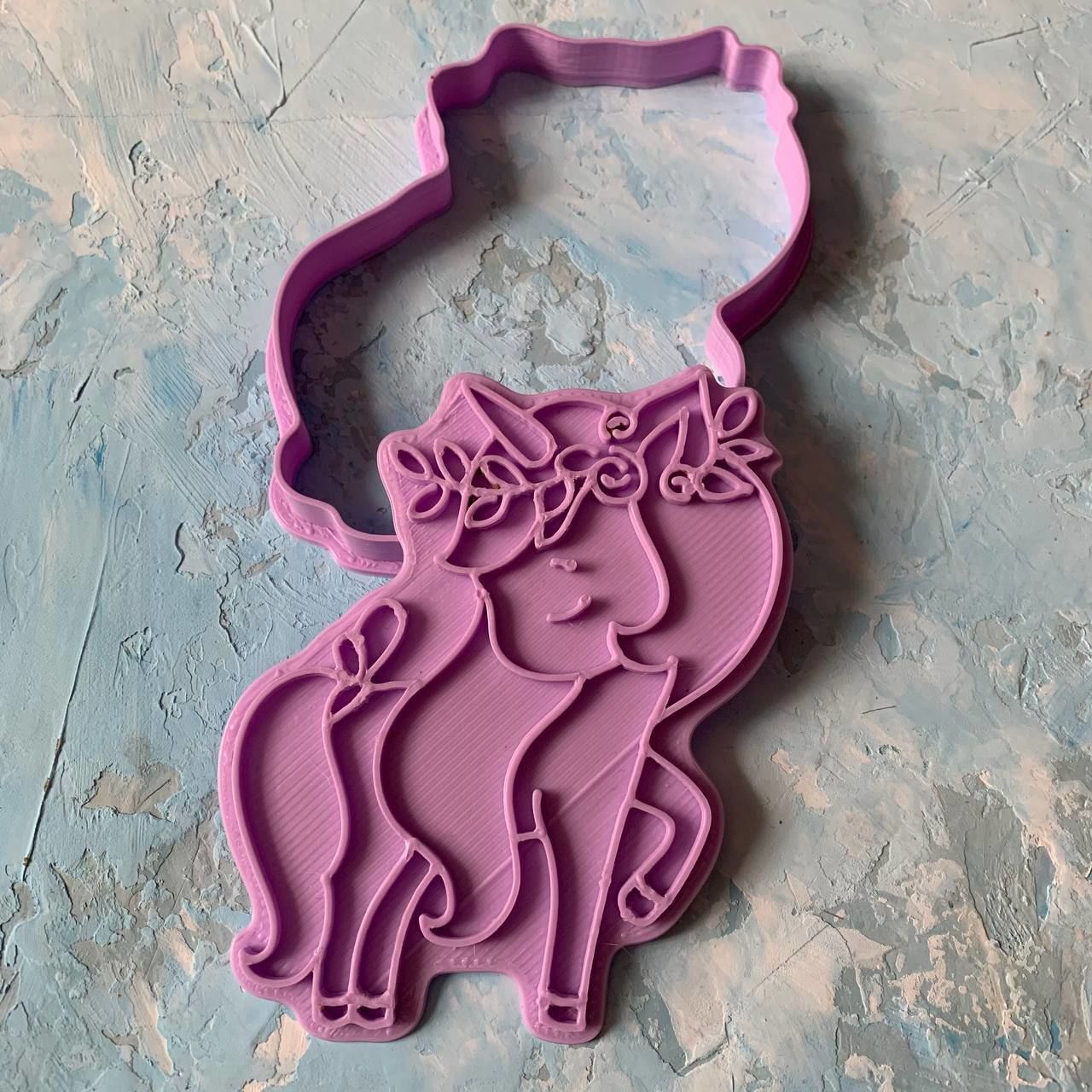 Unicorn Cookie Cutter 3D print model_4