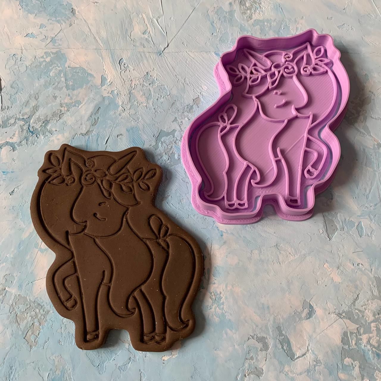 Unicorn Cookie Cutter 3D print model_1