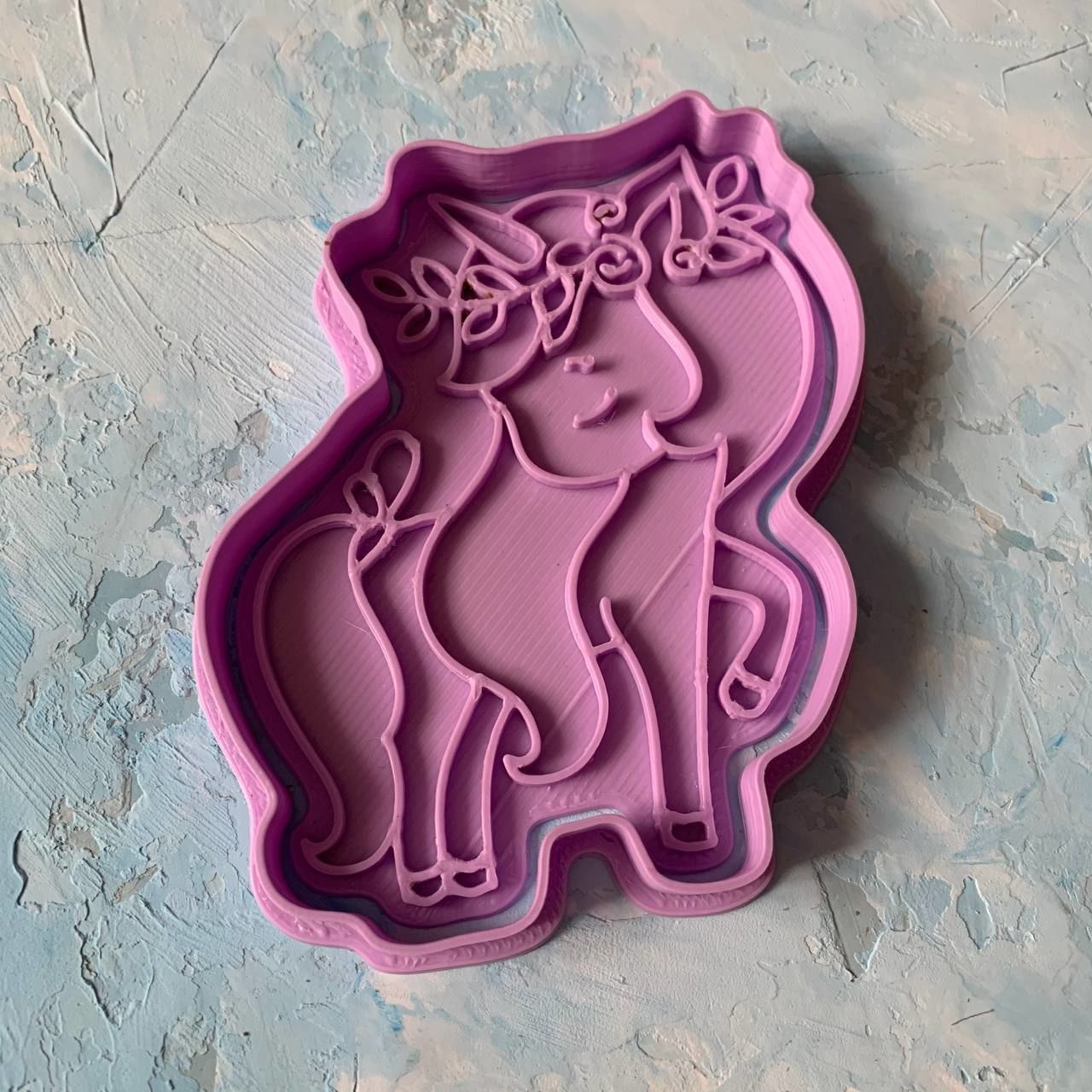Unicorn Cookie Cutter 3D print model_3