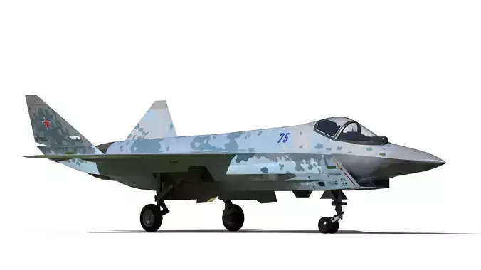 Sukhoi checkmate T-75 LTS 3D model