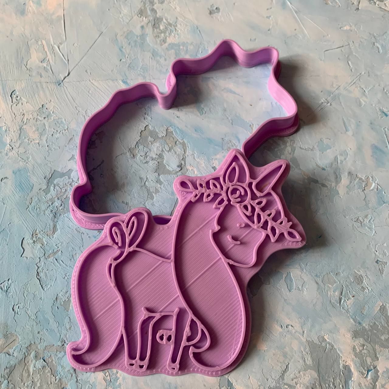 Unicorn Cookie Cutter 3D print model_5