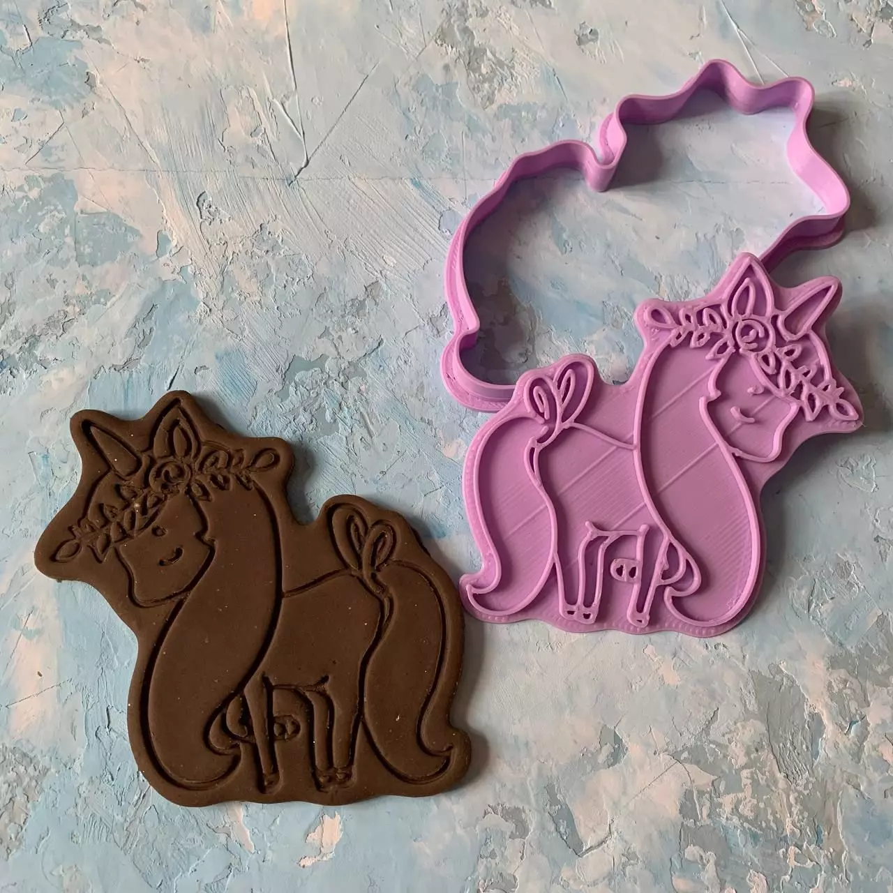 Unicorn Cookie Cutter 3D print model_0