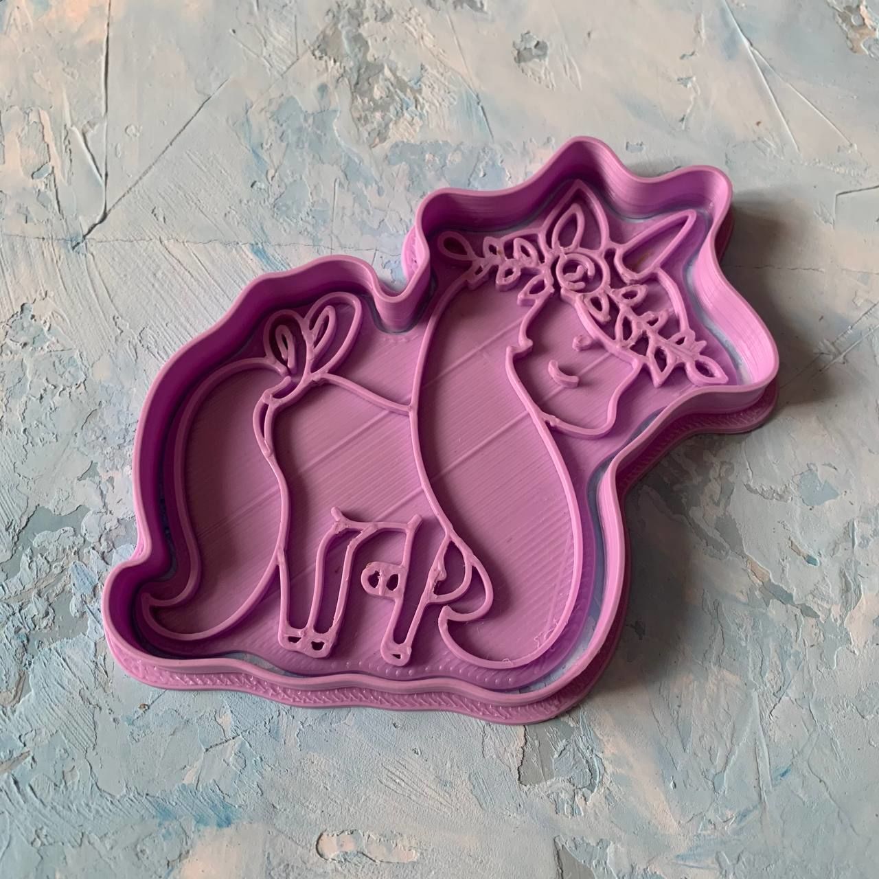 Unicorn Cookie Cutter 3D print model_3