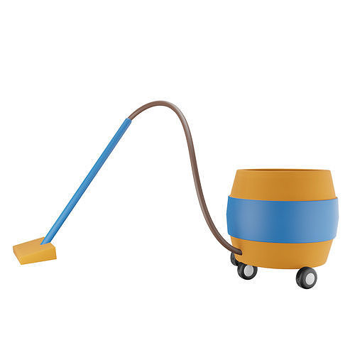 vacuum cleaner Low-poly 3D model